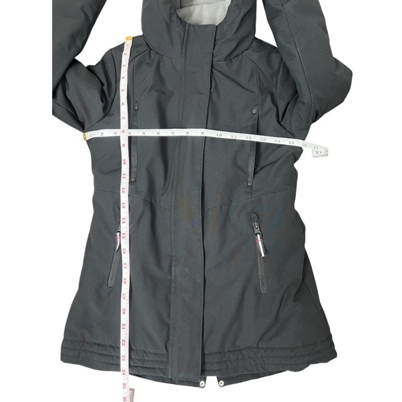 Champion Black Hooded Water Resistant Jacket - Size 6/6X - Picture 3 of 10